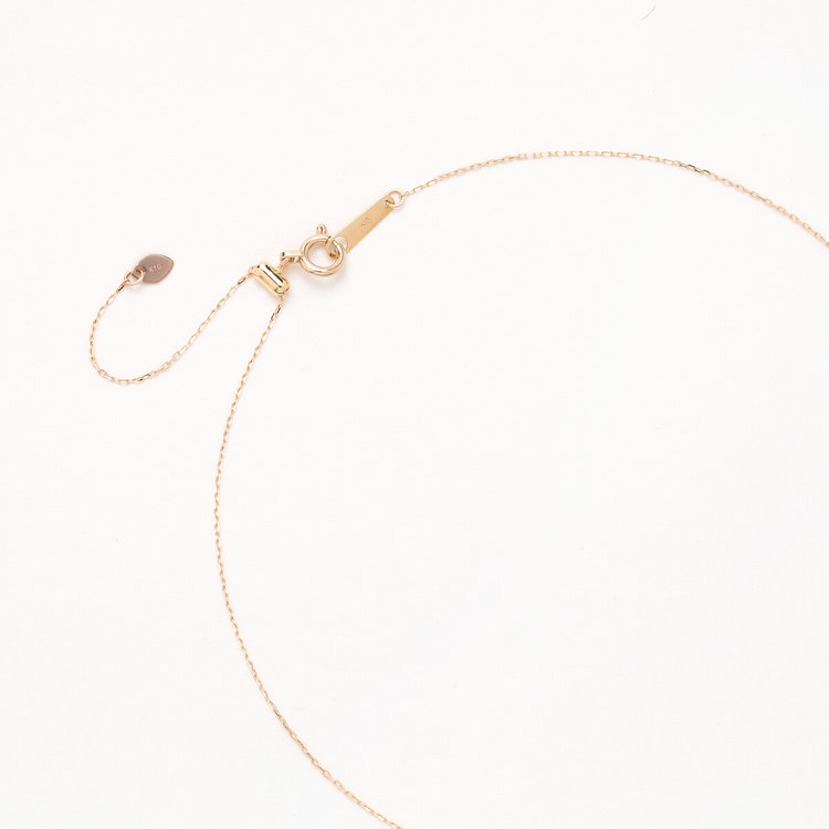 BLOOM ブルーム 【Rondelle】K10 イエローゴールド キュービックジルコニア ネックレス（Lime Green） イエローゴールド