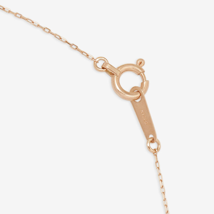 BLOOM ブルーム 【WEB限定】K10 ピンクゴールド キュービックジルコニア バタフライ ネックレス ピンクゴールド