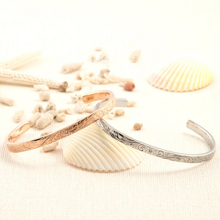 BLOOM ブルーム 【Link（つながり）】ステンレス キュービックジルコニア ペアバングル（メンズ）（サージカルステンレス 316L） シルバー