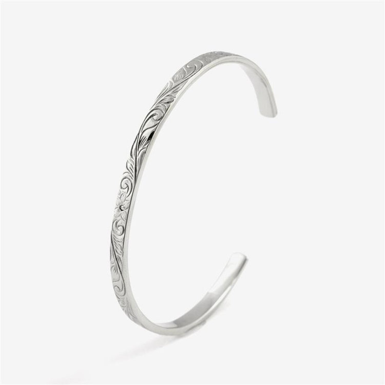 BLOOM ブルーム 【Link（つながり）】ステンレス キュービックジルコニア ペアバングル（メンズ）（サージカルステンレス 316L） シルバー