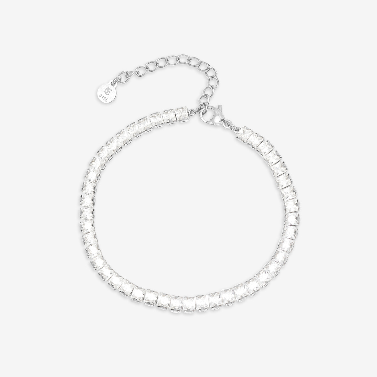 ファインスティール ダイヤモンド ペアブレスレット（レディース）（サージカルステンレス 316L）（0522-0288-0019）｜BLOOM(ブルーム ）｜ペアブレスレット｜BLOOM（ブルーム）公式通販
