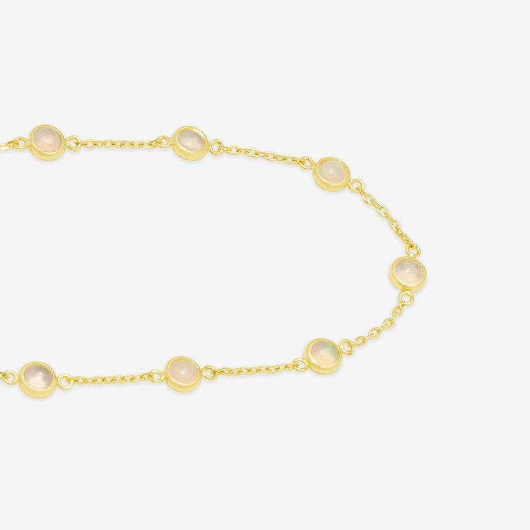 BLOOM ブルーム 10月誕生石 K10 イエローゴールド オパール ブレスレット イエローゴールド