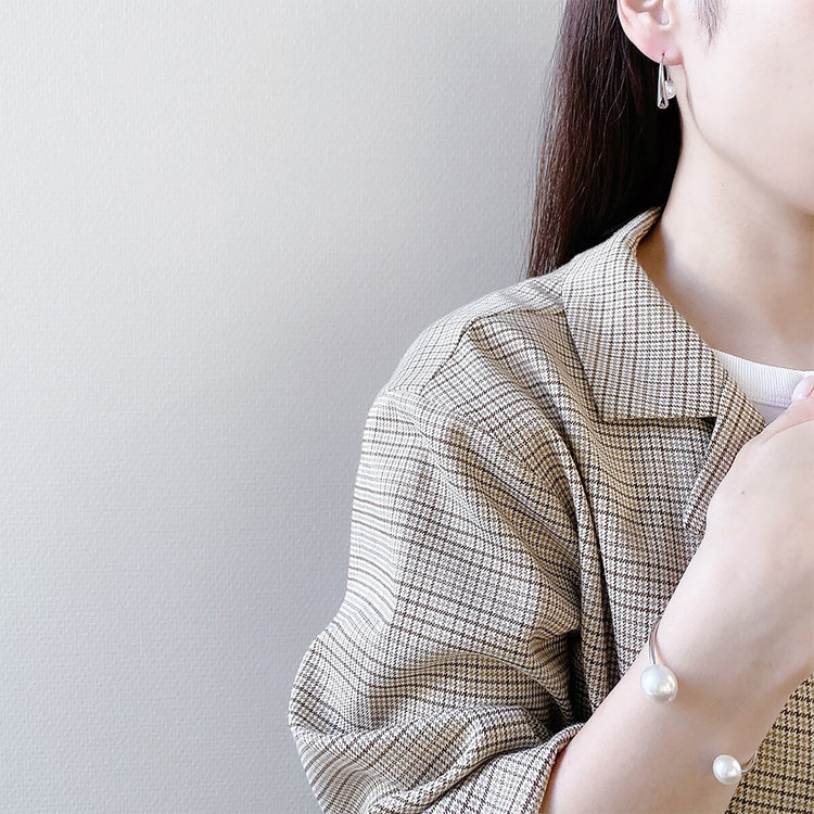 BLOOM ブルーム ステンレス パール バングル（サージカルステンレス 316L） シルバー