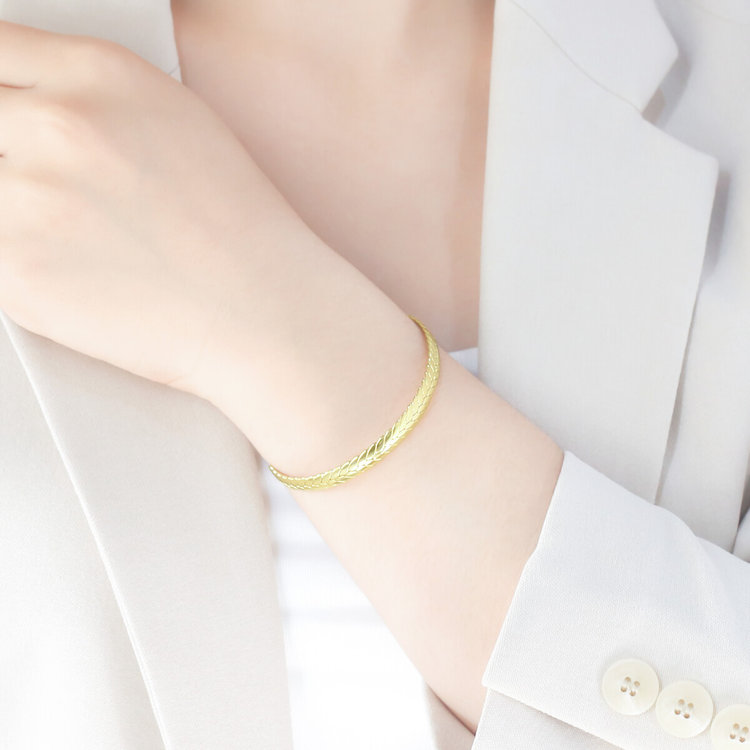 BLOOM ブルーム ステンレス バングル（サージカルステンレス316L） イエロー