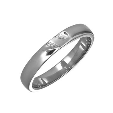 シルバー ブラックロジウムメッキ ハートシェア ペアリング