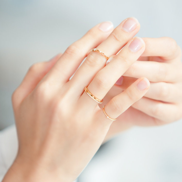 BLOOM ブルーム 【Mood】シルバー イエローゴールドメッキ リング（指輪）※ピンキーサイズあり イエロー