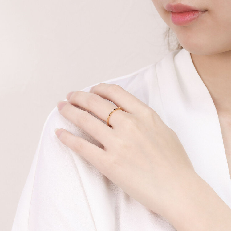 BLOOM ブルーム 【Mood】シルバー イエローゴールドメッキ リング（指輪）※ピンキーサイズあり イエロー