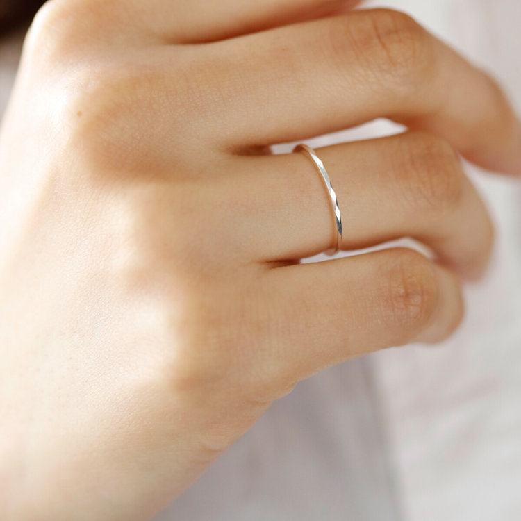 BLOOM ブルーム 【Mood】シルバー ロジウムメッキ リング（指輪）※ピンキーサイズあり シルバー