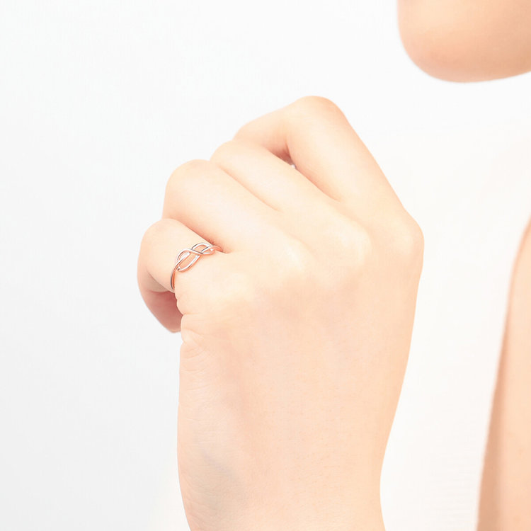 BLOOM ブルーム 【公式サイト限定】シルバー ピンクゴールドメッキ ピンキーリング（指輪） ピンク