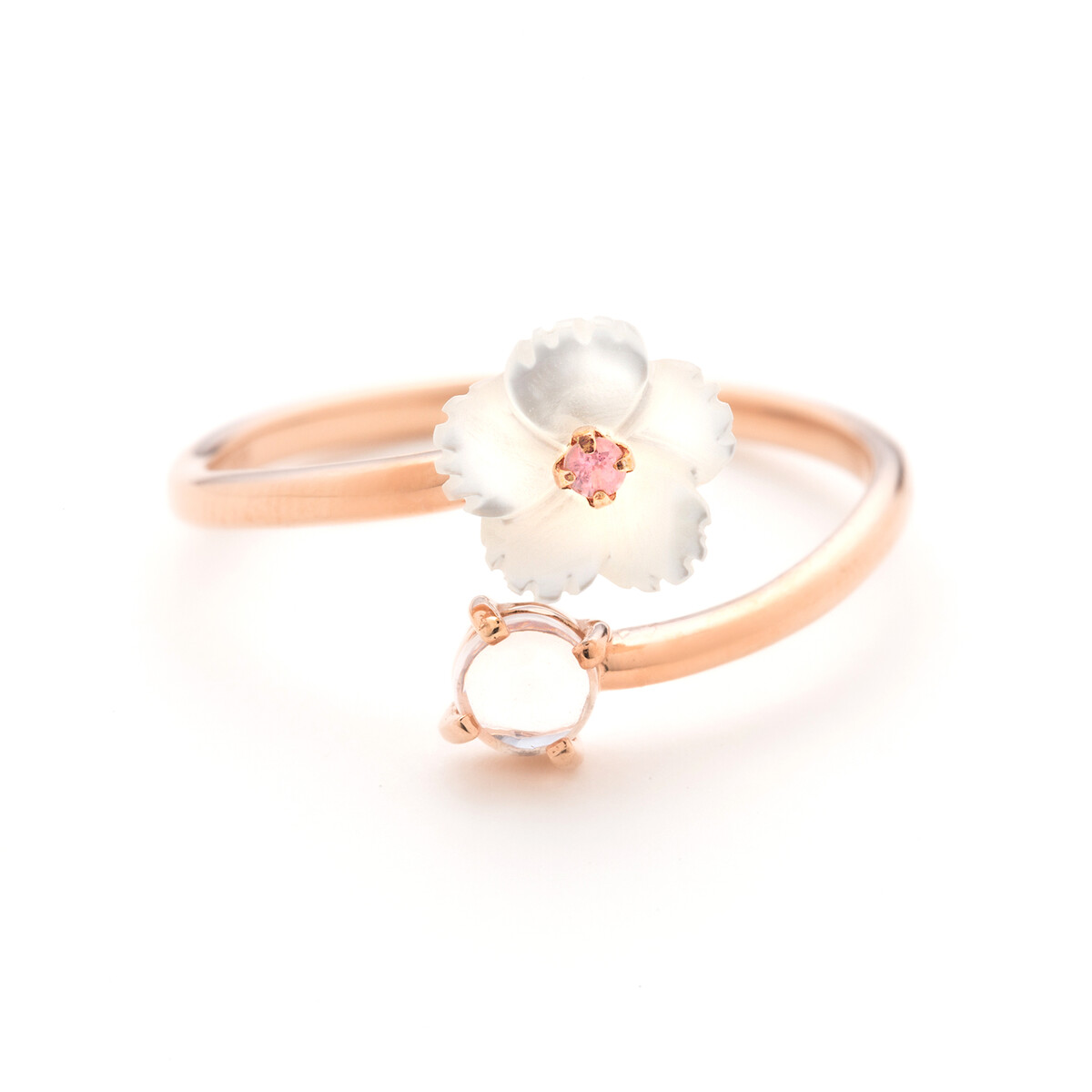 シルバー ピンクゴールドメッキ リング（指輪）（0770-3933-0019