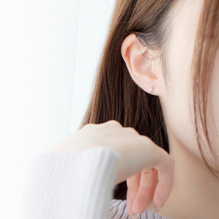 BLOOM ブルーム 【2025ウインターコレクション】シルバー ロジウムメッキ キュービックジルコニア 星座 ピアス（いて座） ※片耳用 シルバー