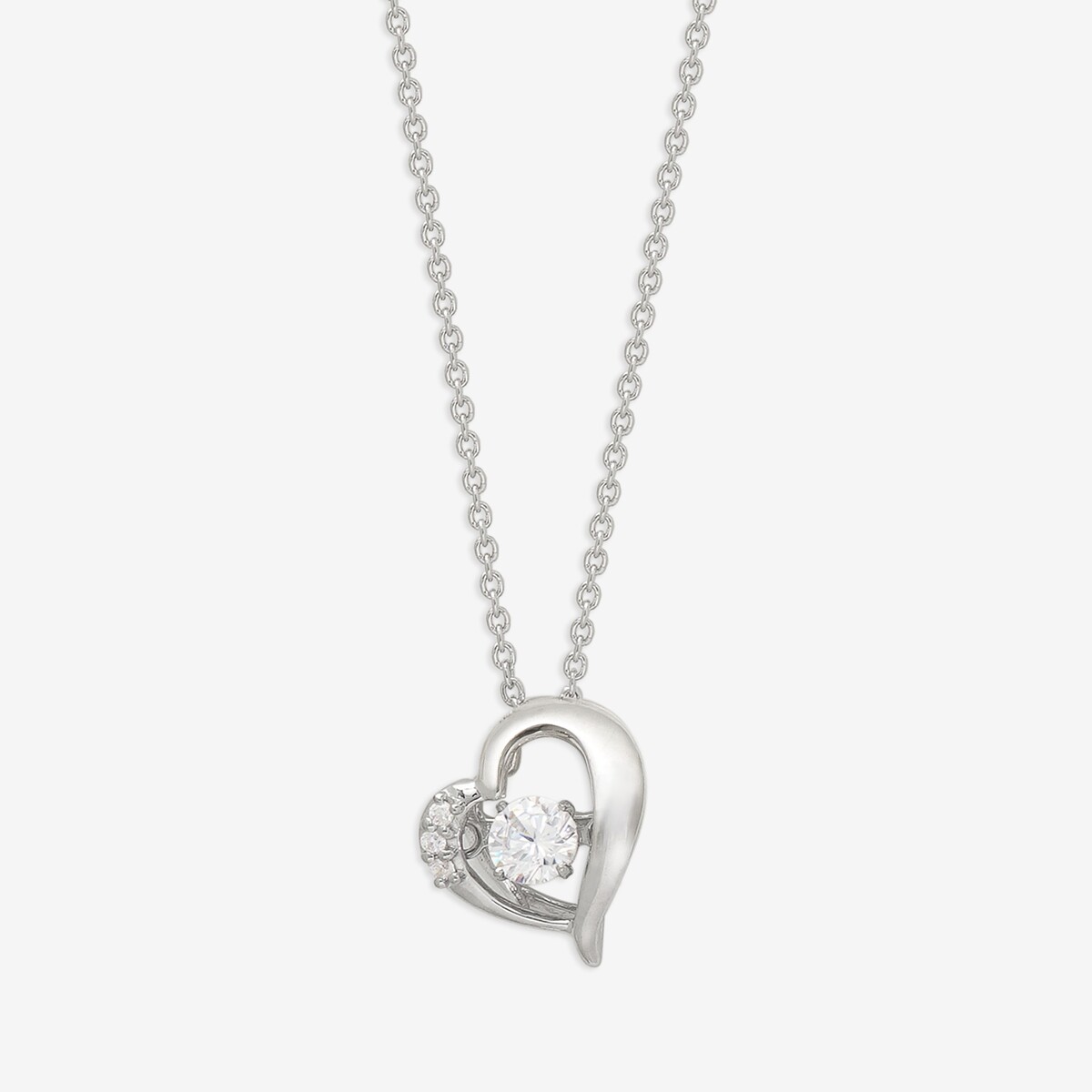 BLOOM ネックレス シルバー プラチナメッキ しずく BLOOM（アクセサリー） ネックレス シルバー キュービック