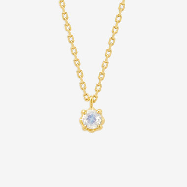 【公式サイト限定】6月誕生石 シルバー イエローゴールドメッキ ムーンストーン リバーシブル ネックレス