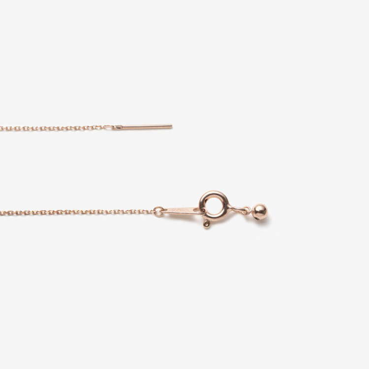 BLOOM ブルーム 【Mood】シルバー ピンクゴールドメッキ キュービックジルコニア ハート ネックレス ピンク