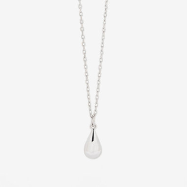【2025オータムコレクション】シルバー ロジウムメッキ しずく ネックレス