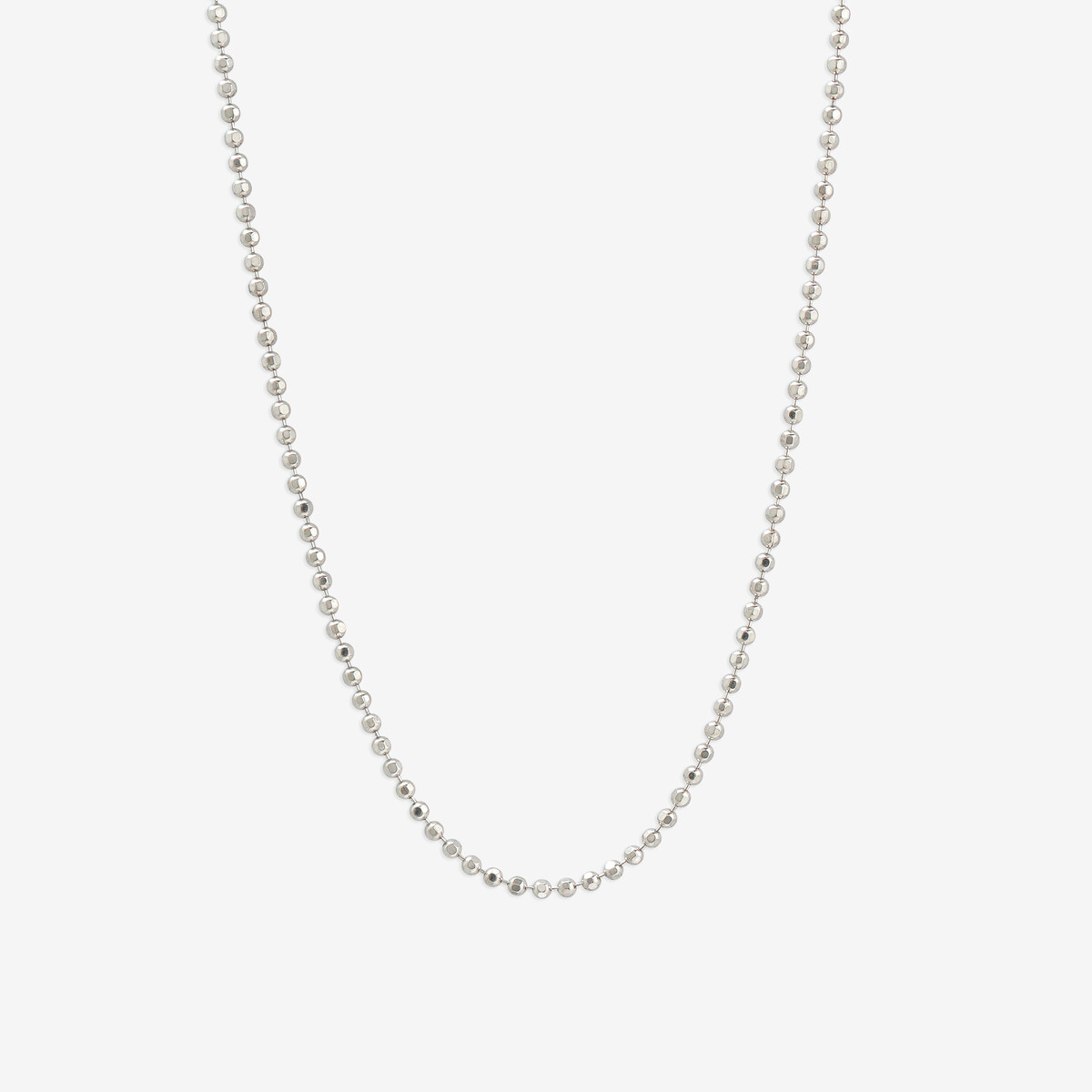 Mood】シルバー ロジウムメッキ チェーンネックレス（42cm）（0773 