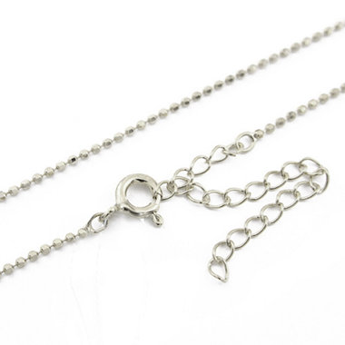 シルバー カットボール チェーン（40cm）