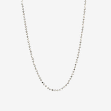 シルバー カットボール チェーン（40cm）