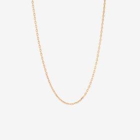 【Mood】シルバー ピンクゴールドメッキ アズキ チェーンネックレス（40cm）