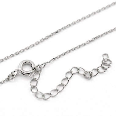 【Mood】シルバー プラチナメッキ アズキチェーン（40cm）