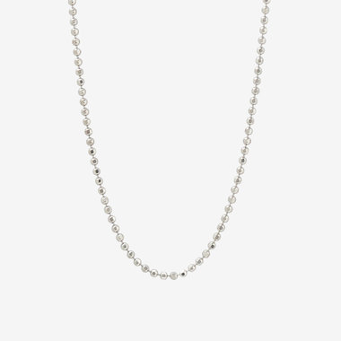 【Mood】シルバー ロジウムメッキ チェーンネックレス（42cm）