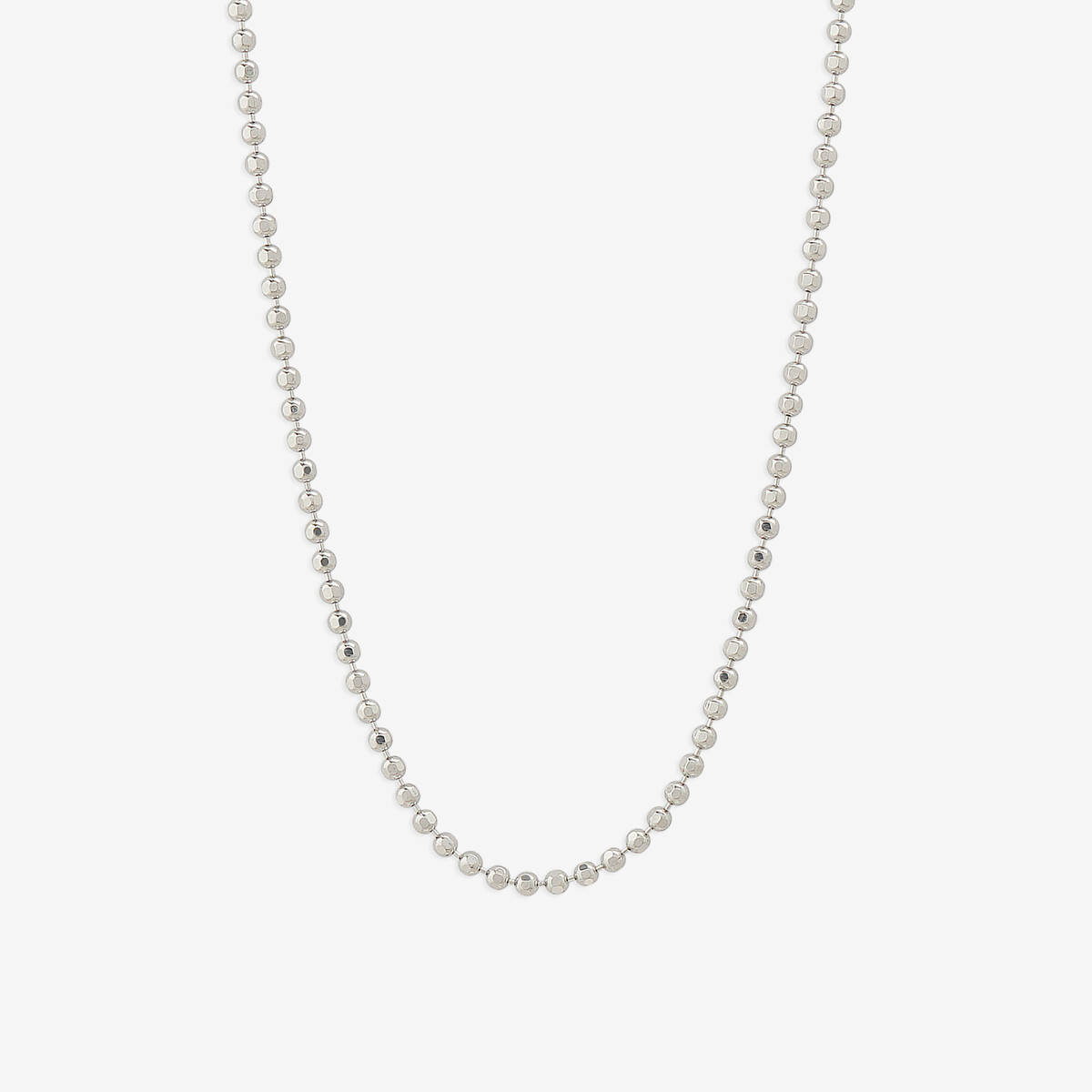 Mood】シルバー ロジウムメッキ チェーンネックレス（42cm）（0773 