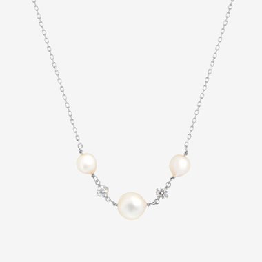 【WEB限定】6月誕生石 シルバー ロジウムメッキ あこや真珠 ネックレス