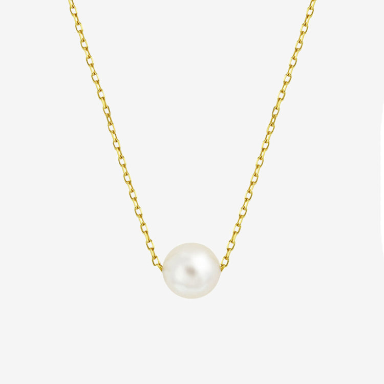 Mood】6月誕生石 シルバー イエローゴールドメッキ あこや真珠