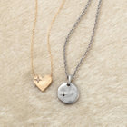 【WEB限定】K10 イエローゴールド/シルバー ダイヤモンド ペアネックレス