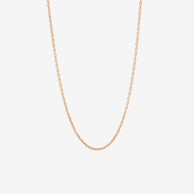 【Mood】シルバー ピンクゴールドメッキ チェーンネックレス（50cm）