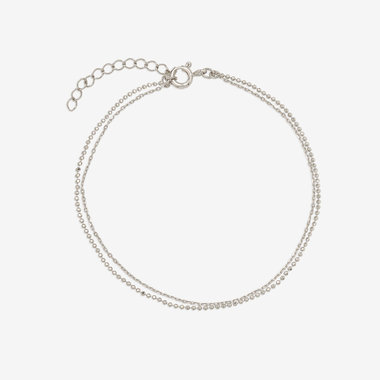 【Mood】シルバー プラチナメッキ ブレスレット