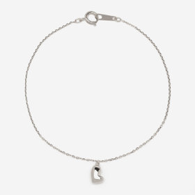 【2025オータムコレクション】シルバー ロジウムメッキ ハート ブレスレット