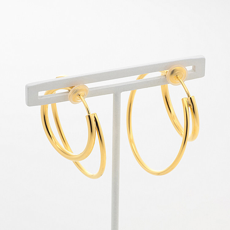 BLOOM ブルーム 【WEB限定】シルバー イエローゴールドメッキ イヤリング イエロー