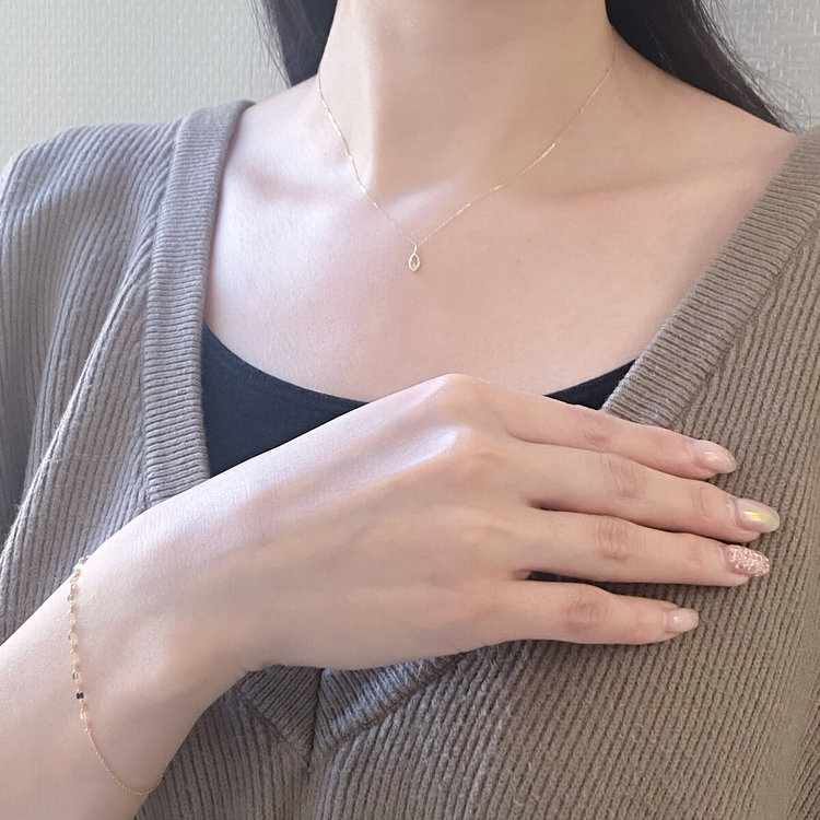 BLOOM ブルーム HAPPY SET（K10 イエローゴールド ネックレス＆ブレスレットセット） イエローゴールド