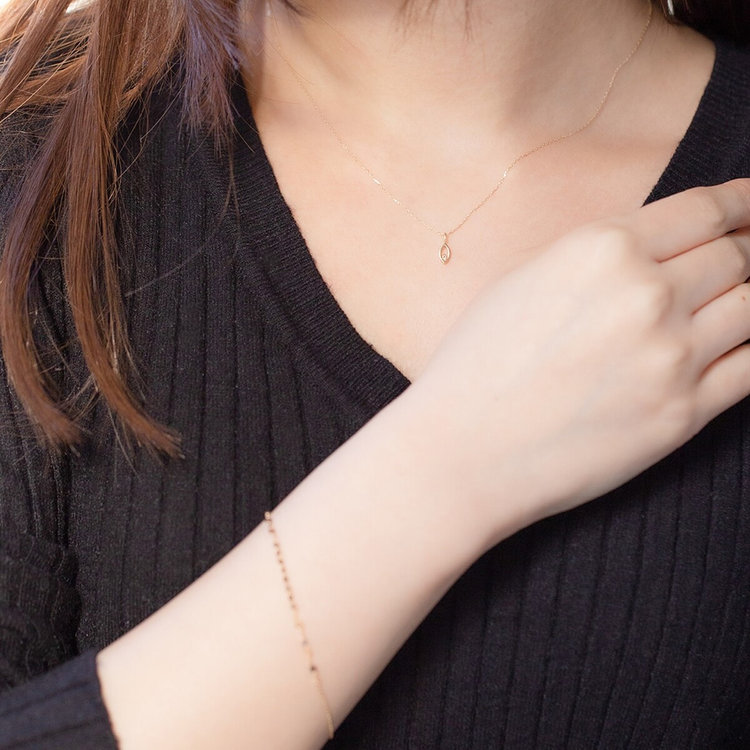 BLOOM ブルーム HAPPY SET（K10 イエローゴールド ネックレス＆ブレスレットセット） イエローゴールド