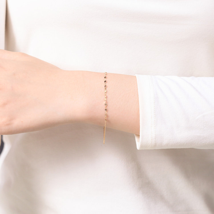 BLOOM ブルーム HAPPY SET（K10 イエローゴールド ネックレス＆ブレスレットセット） イエローゴールド