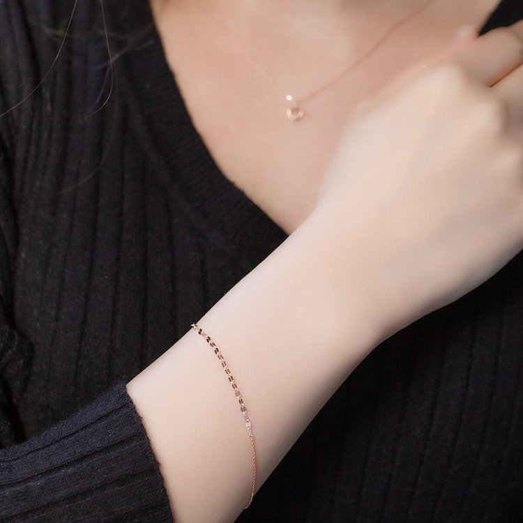 BLOOM ブルーム HAPPY SET（K10 ピンクゴールド ネックレス＆ブレスレットセット） ピンクゴールド