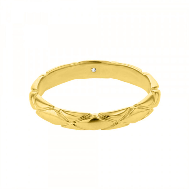 BLOOM ブライダル 【受注生産】K18 イエローゴールド ダイヤモンド マリッジリング（レディース） ゴールド