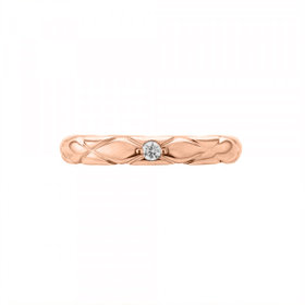 [箱あり] BLOOM K10ピンクゴールド ダイヤリング K10 ピンクゴールド ダイヤモンド リング（指輪）（0130-2964