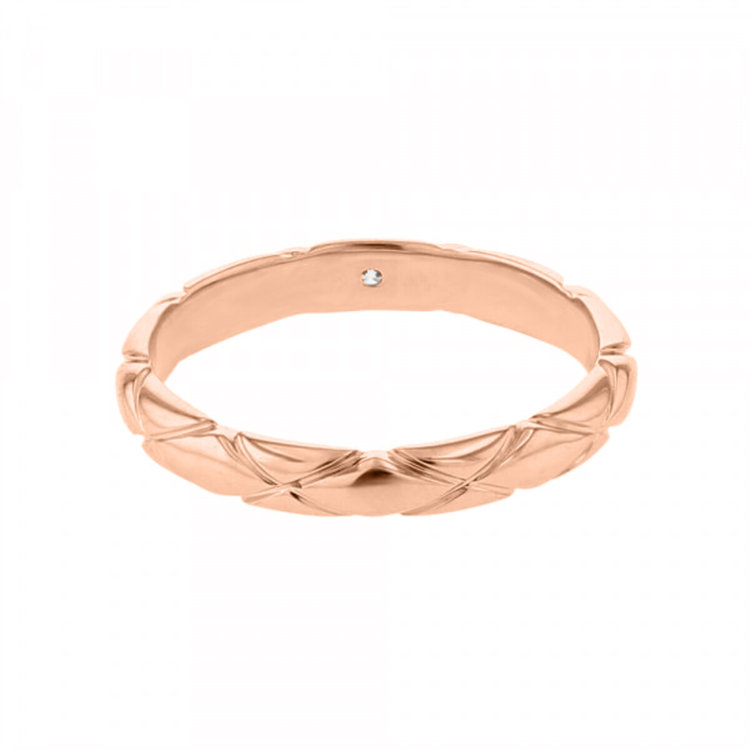 BLOOM ブライダル 【受注生産】K18 ピンクゴールド ダイヤモンド マリッジリング（レディース） ピンクゴールド