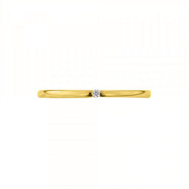 【受注生産】K18 イエローゴールド ダイヤモンド マリッジリング（レディース）