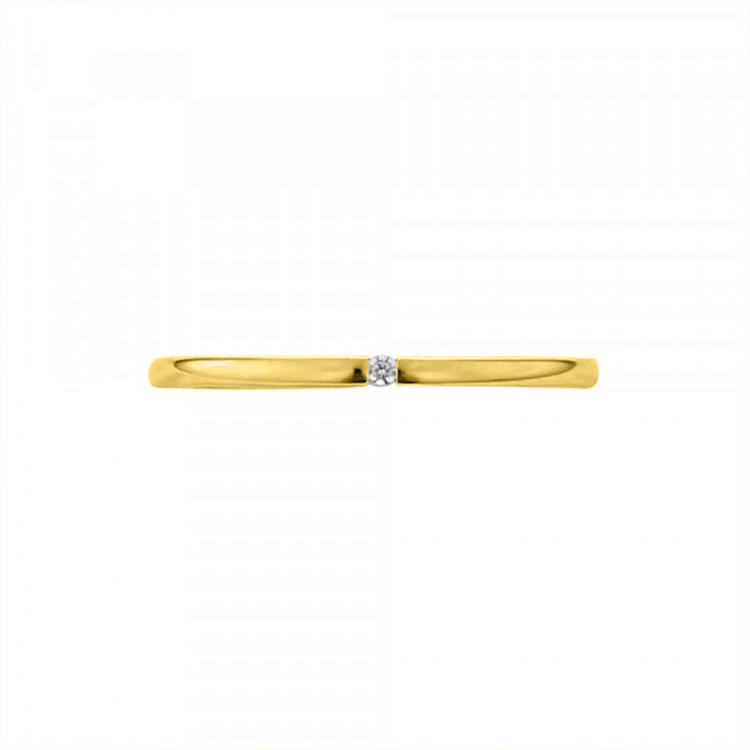 BLOOM ブライダル 【受注生産】K18 イエローゴールド ダイヤモンド マリッジリング（レディース） ゴールド