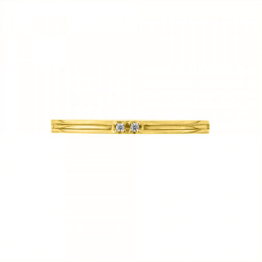 【受注生産】K18 イエローゴールド ダイヤモンド マリッジリング（レディース）