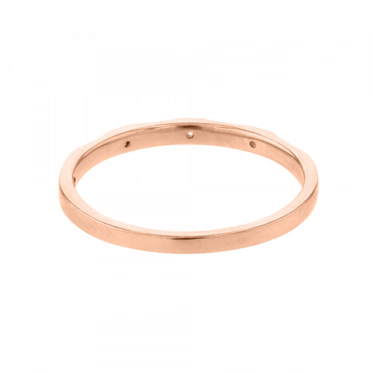 BLOOM ブライダル 【受注生産】K18 ピンクゴールド ダイヤモンド マリッジリング（レディース） ピンクゴールド