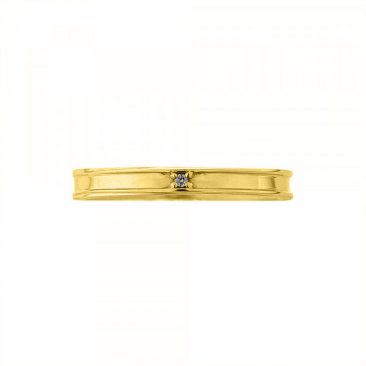 BLOOM ブライダル 【受注生産】K18 イエローゴールド ダイヤモンド マリッジリング（レディース） ゴールド