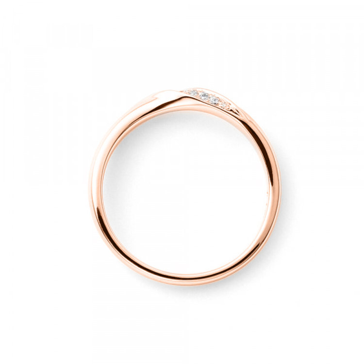 BLOOM ブライダル 【受注生産】K18 ピンクゴールド ダイヤモンド マリッジリング（レディース） ピンクゴールド