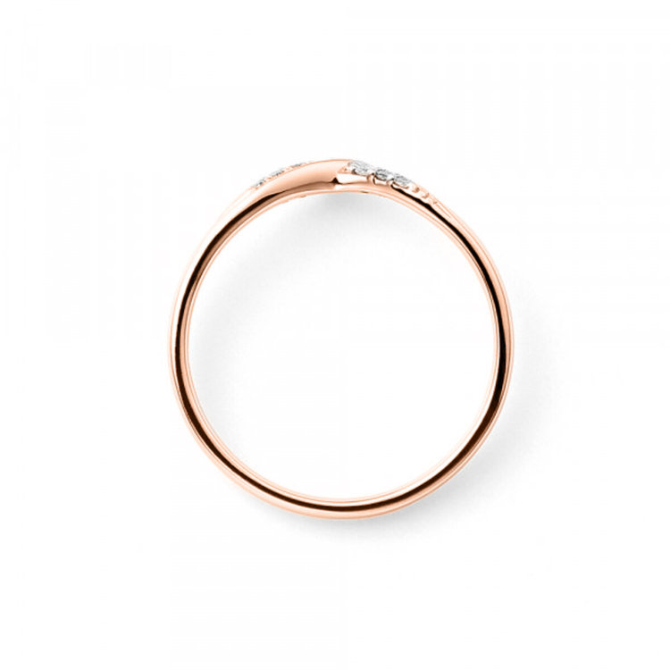 BLOOM ブライダル 【受注生産】K18 ピンクゴールド ダイヤモンド マリッジリング（レディース） ピンクゴールド