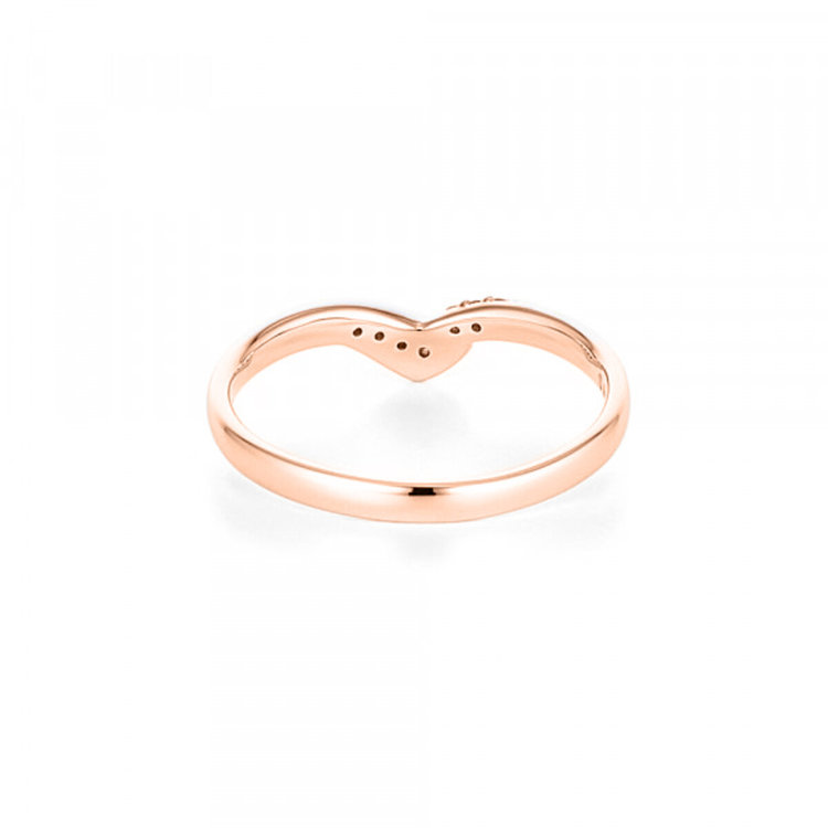 BLOOM ブライダル 【受注生産】K18 ピンクゴールド ダイヤモンド マリッジリング（レディース） ピンクゴールド