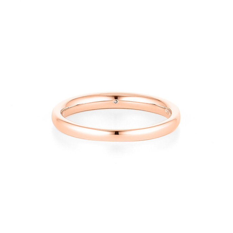 BLOOM ブライダル 【受注生産】K18 ピンクゴールド ダイヤモンド マリッジリング（レディース） ピンクゴールド