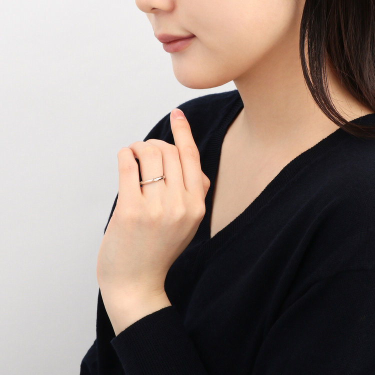 BLOOM ブライダル 【受注生産】K18 ピンクゴールド ダイヤモンド マリッジリング（レディース） ピンクゴールド